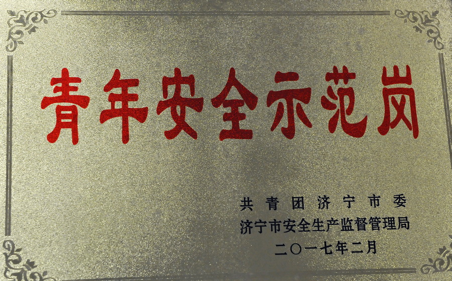 运河矿综采二区荣获“青年安全示范岗”称号（赵嘉秀）.JPG