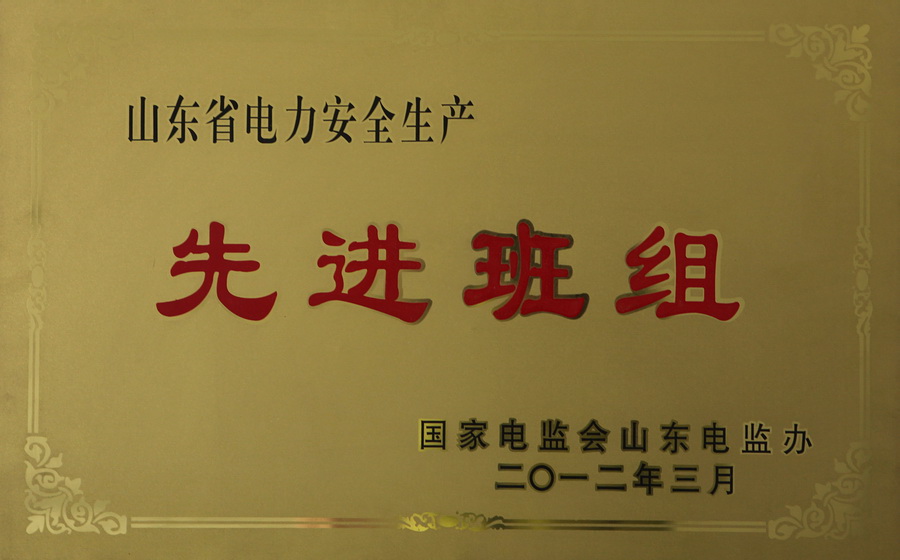 发电运行集控丁班获省级安全生产先进班组.JPG