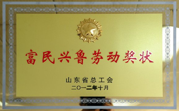 富民兴鲁劳动奖状