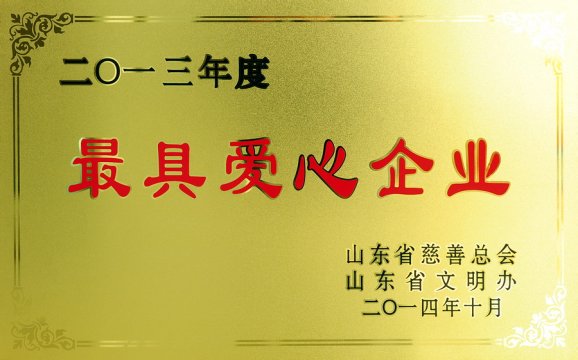 2013年度最具爱心企业